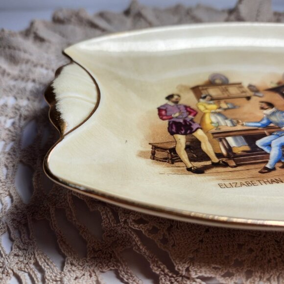Royal Winton Grimwades Dish 7.5" x 5.75" Elizabethan Ale House 1590 Vintage - Picture 9 of 10